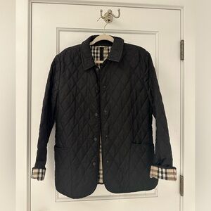 Burberry Black Jacket with iconic fabric inside